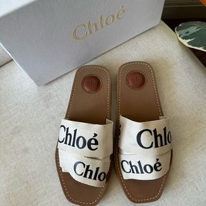 Chloe logo slide sandal